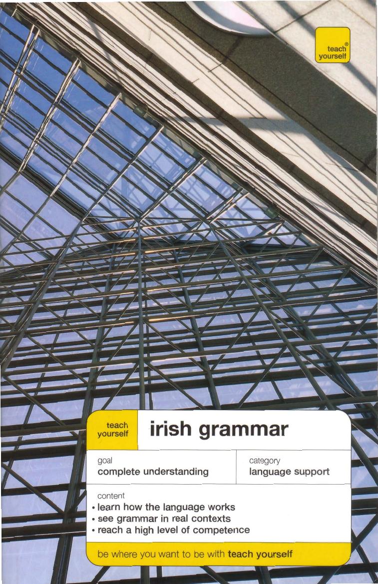 Teach Yourself Irish Grammar - Unknown